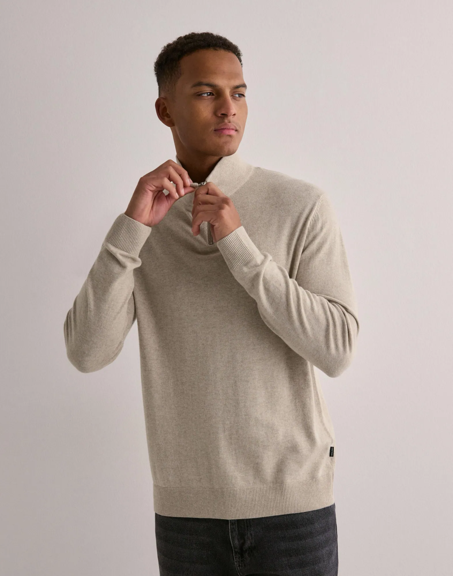 JJEEMIL KNIT HALF ZIP NOOS