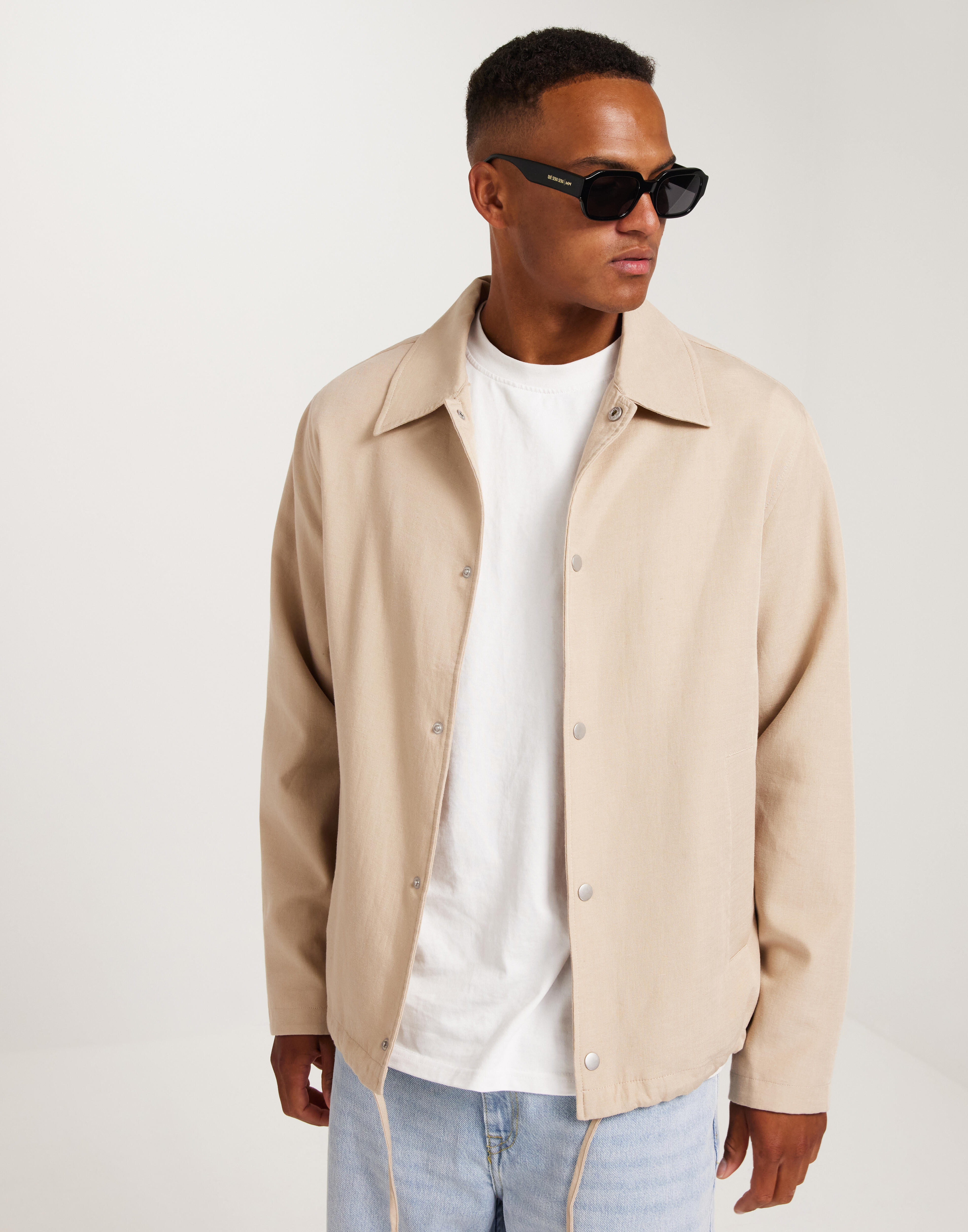 Buy Jack Jones JPRBLAHARRY LINEN BLEND JACKET White Pepper NLYMAN