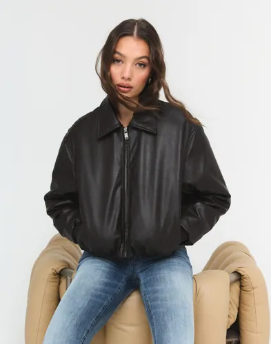 Only - Brun - Onlmarie Faux Leather Puffer Cc Otw