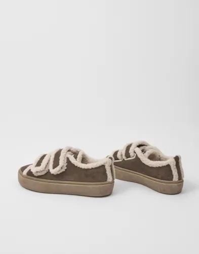INUIKII Shearling Low Velcro låga sneakers dam – bild 4