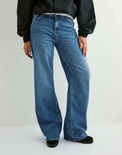 PIECES Pcsilke Mw Wide Jeans Mb Noos dam – bild 2