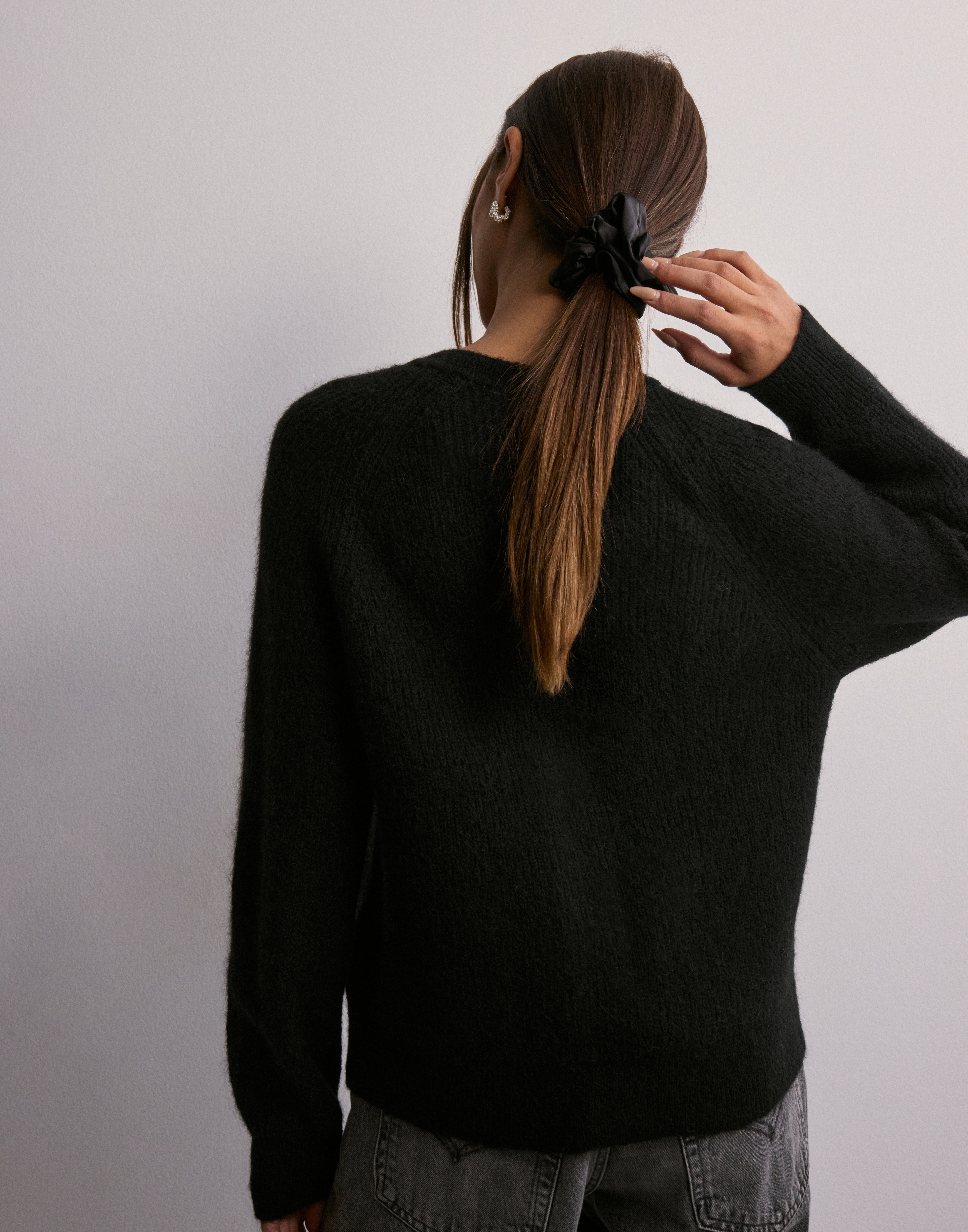 SELECTED FEMME Cardigan Corto Donna | Girocollo A Costine Largo | Maglia Morbida | Modello Slflulu LS Knit