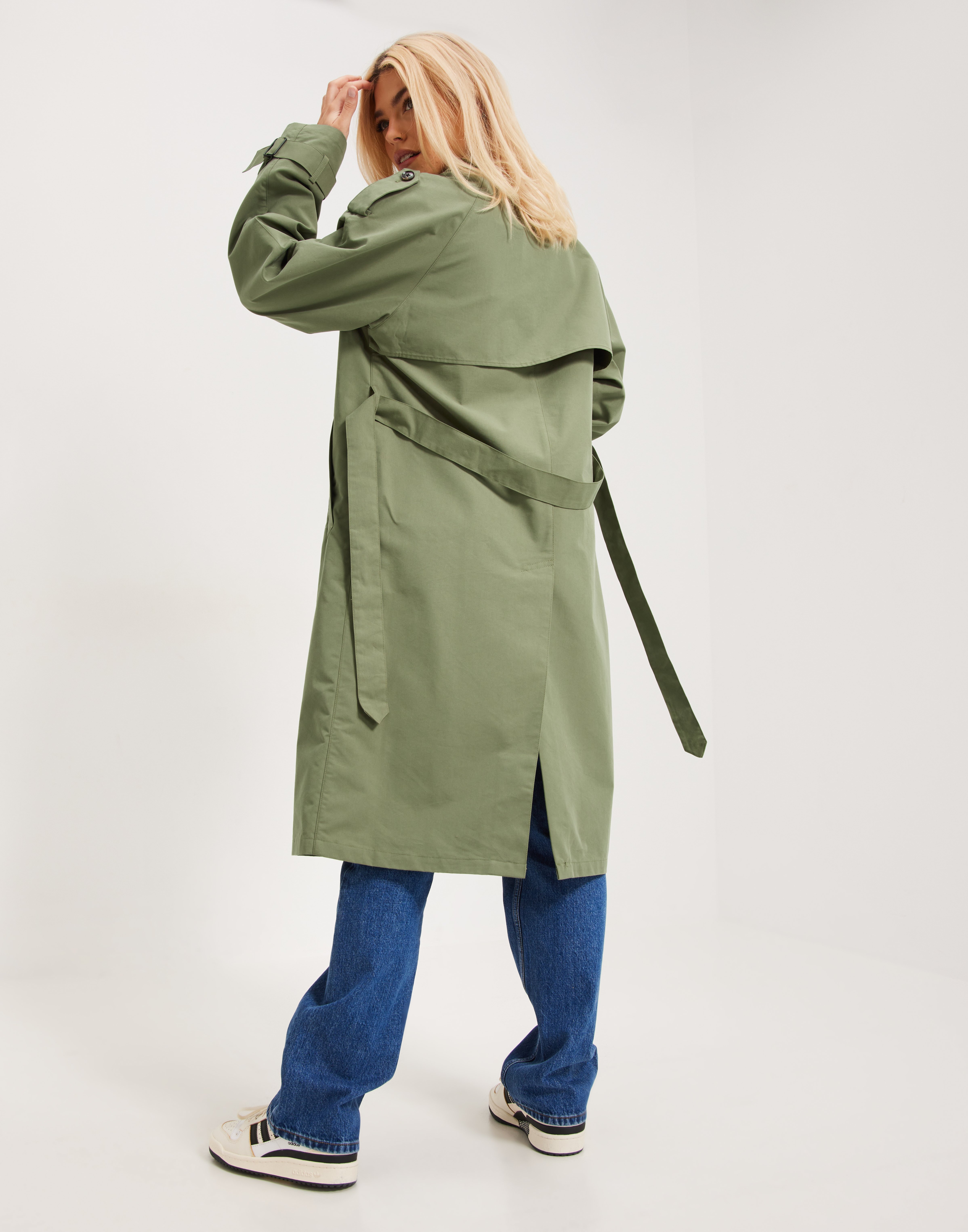Buy JJXX JXCHOICE TRENCHCOAT NOOS OTW - Four Leaf Clover | Nelly.com
