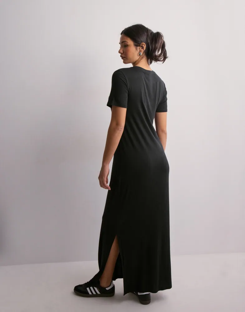 faux leather dress midi BROWN SCOOPED NECK SLEEVELESS DROP WAIST FAUX LEATHER MIDI DRESS MEDIUM