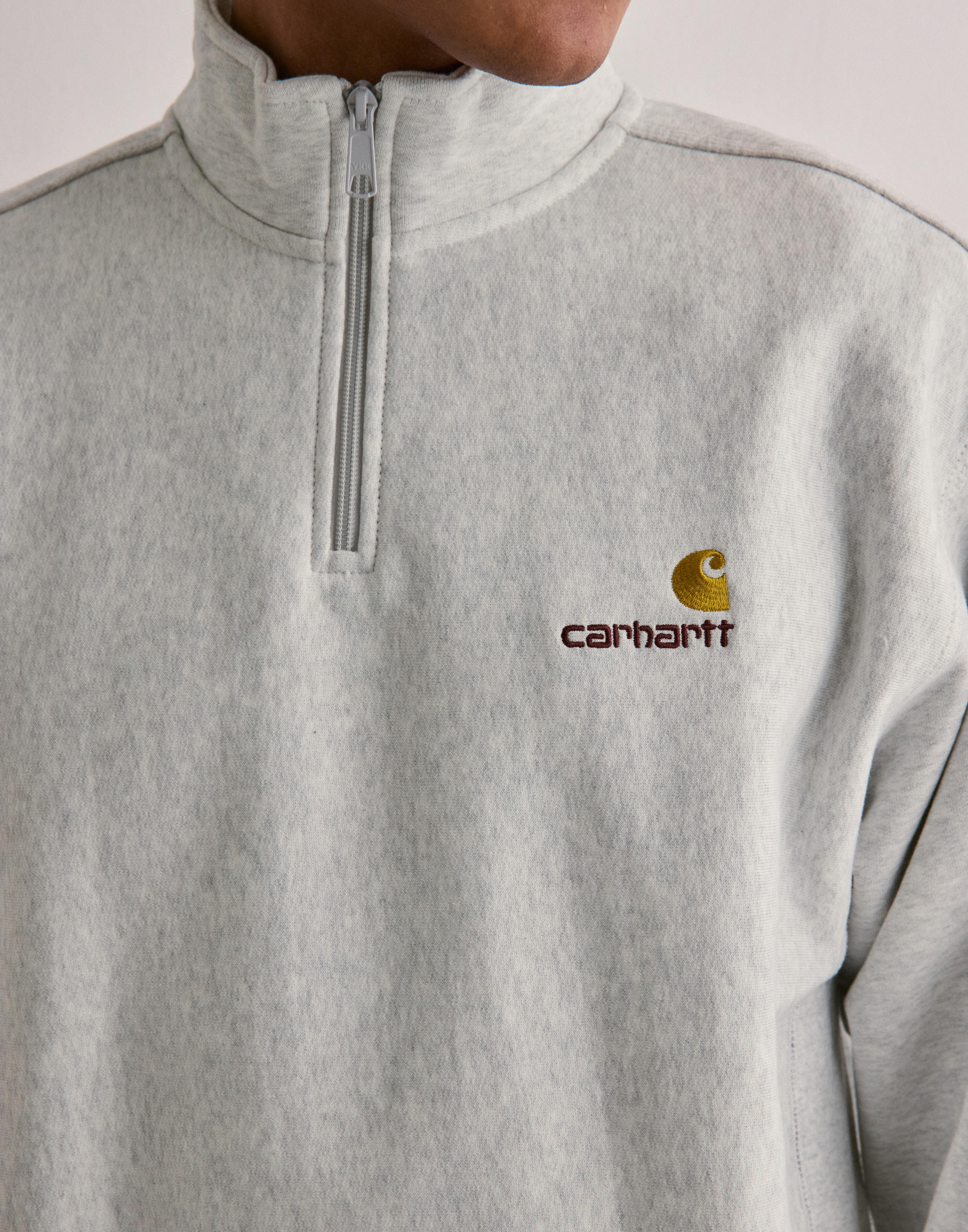 パーカー・フーディ CARHARTT WIP HALF ZIP AMERICAN SCRIPT SWEAT Carhartt WIP Half Zip American Script Sweatshirt | Black