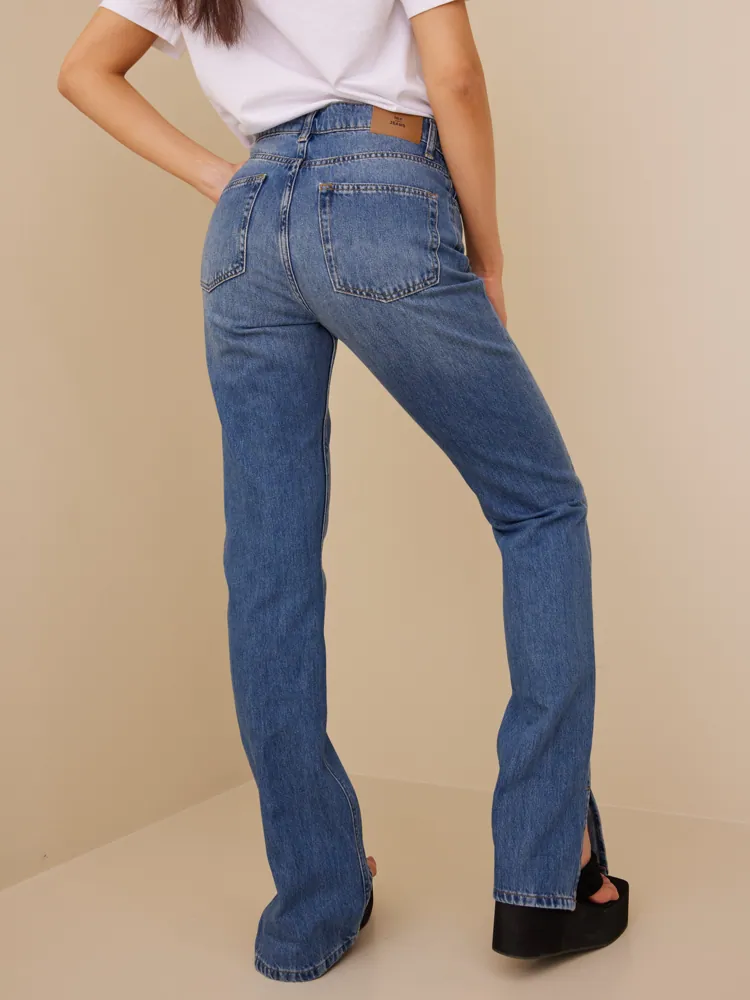 Maxi blue denim shirt dress women 5773