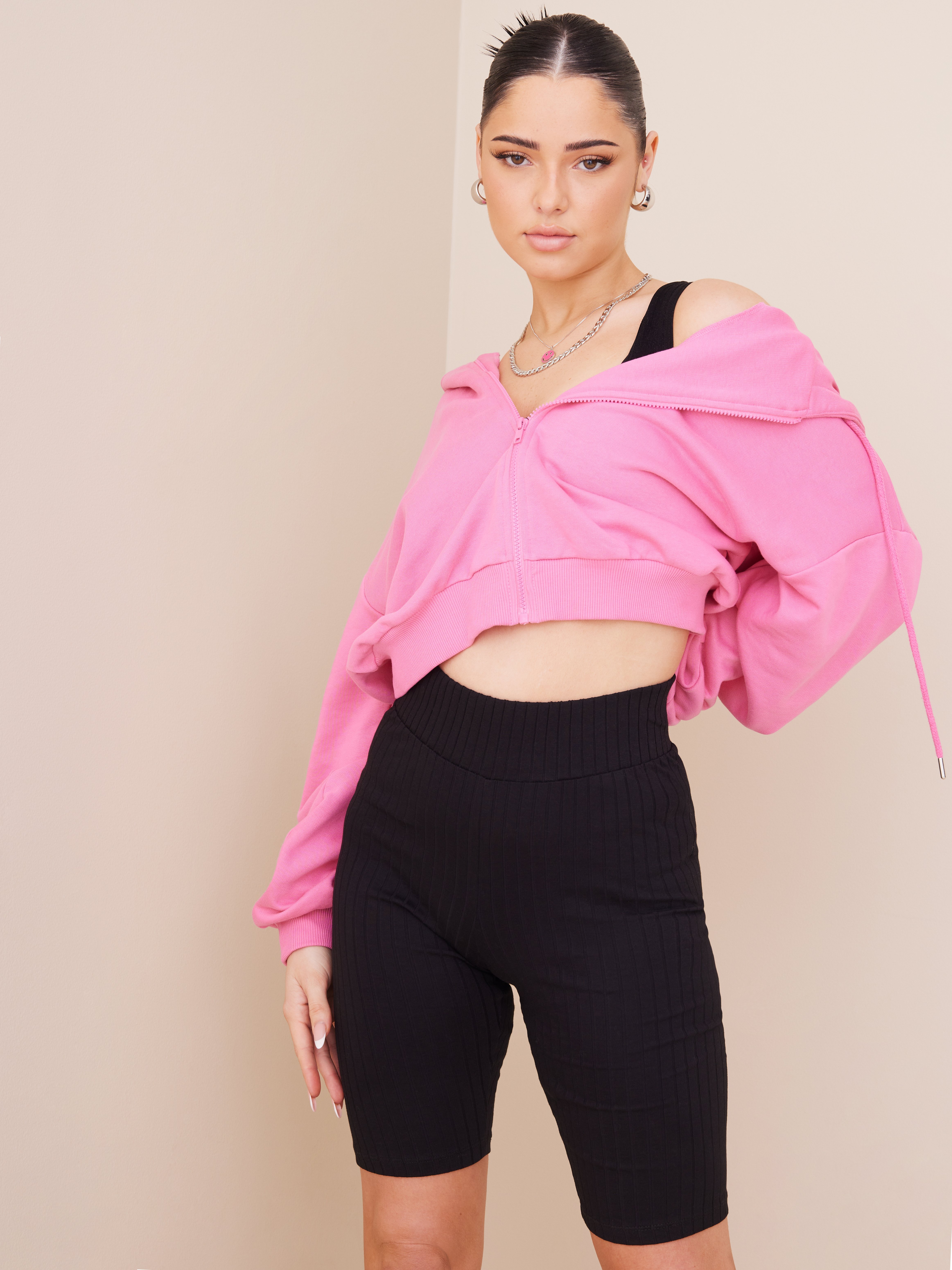 Osta Noisy May NMPAULA HW BIKER SHORTS Black