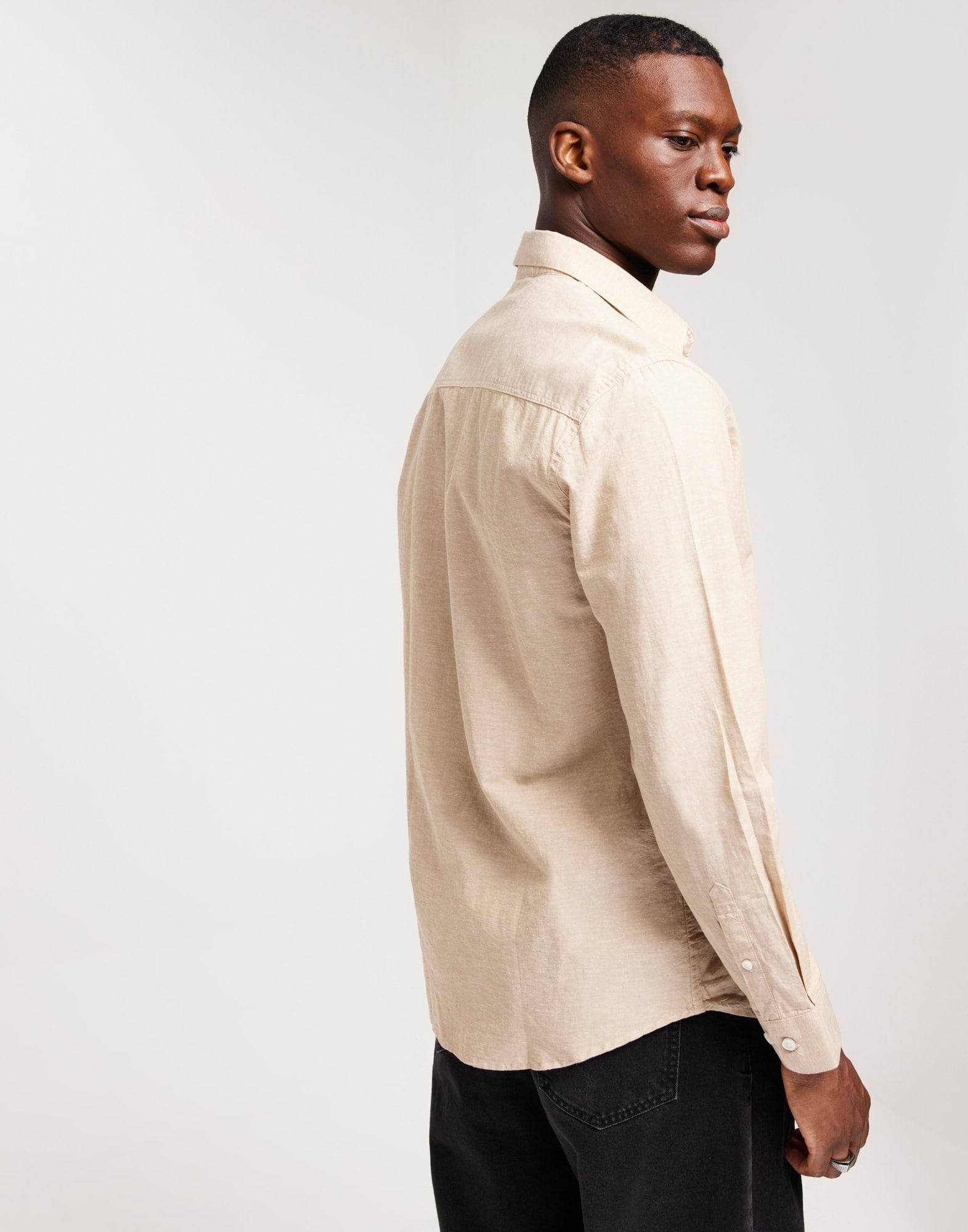 SLHREGNEW-LINEN SHIRT LS CLASSIC