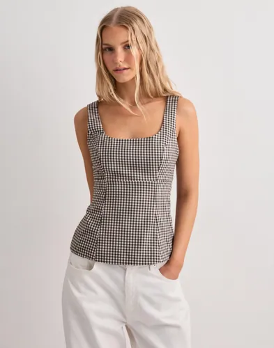 Only - Ruskea - Onlnoemi Strap Bow Top Tlr