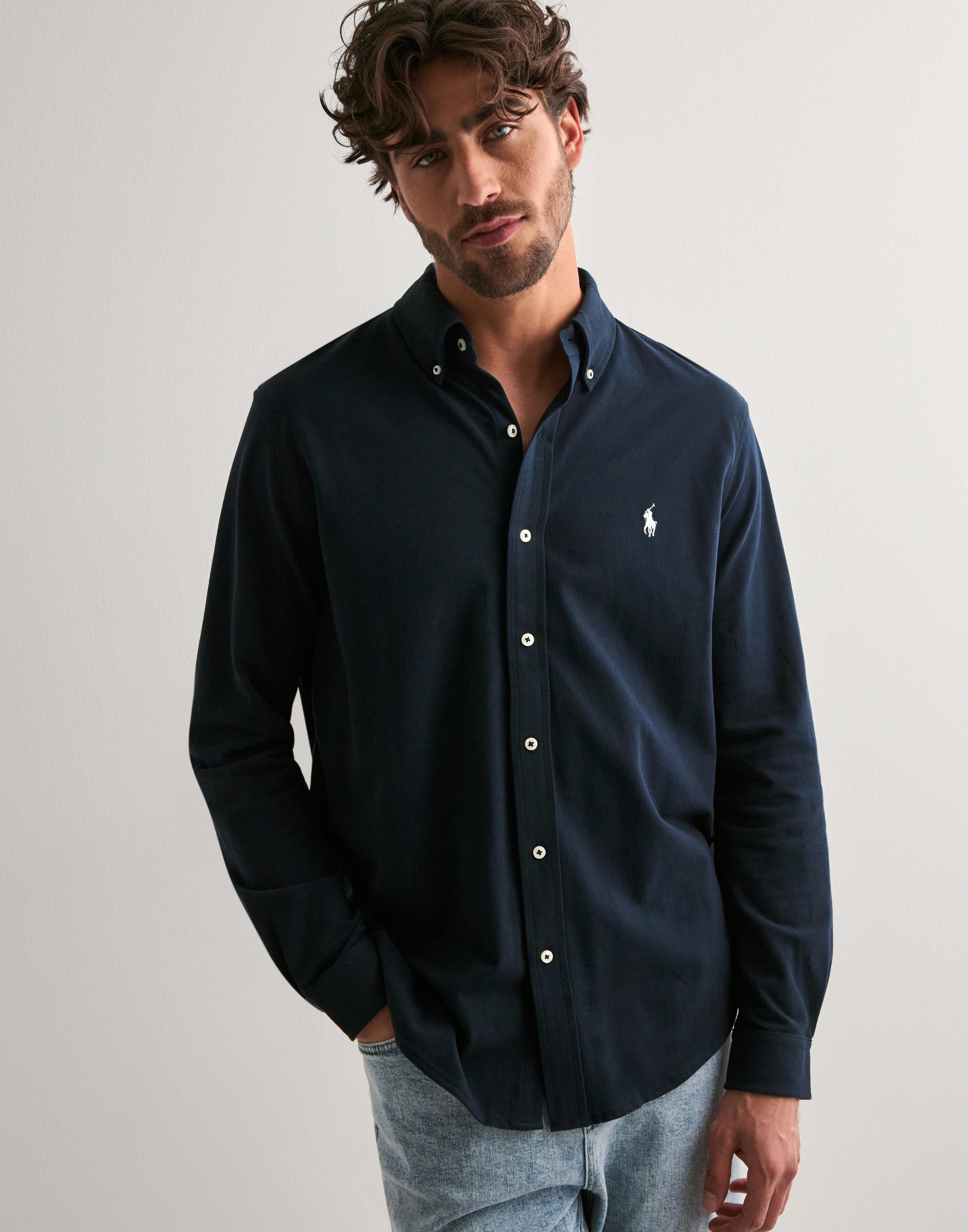 Buy Polo Ralph Lauren LSFBBDM5-LONG SLEEVE-KNIT - Blue | NLYMAN