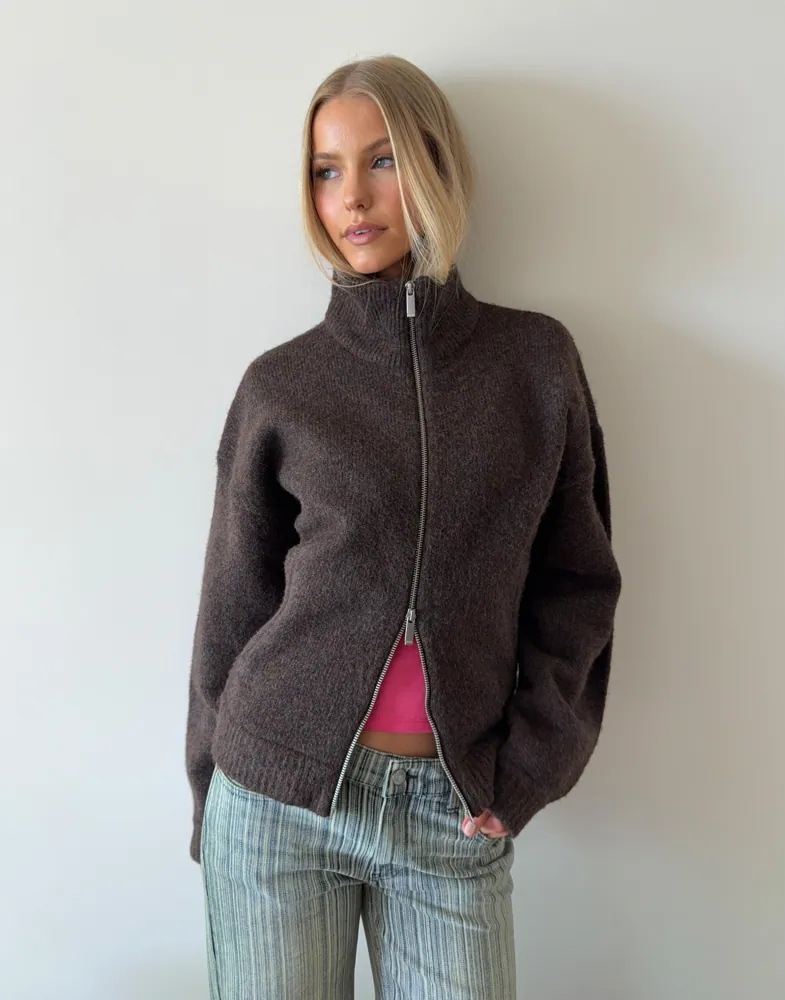 knit bomber jacket