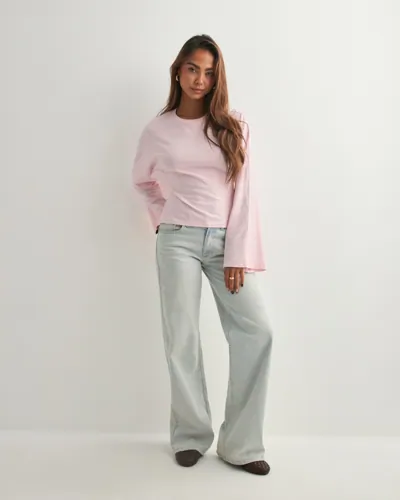 Nelly Open Back Tie LS Top långärmade t-shirt dam – bild 3