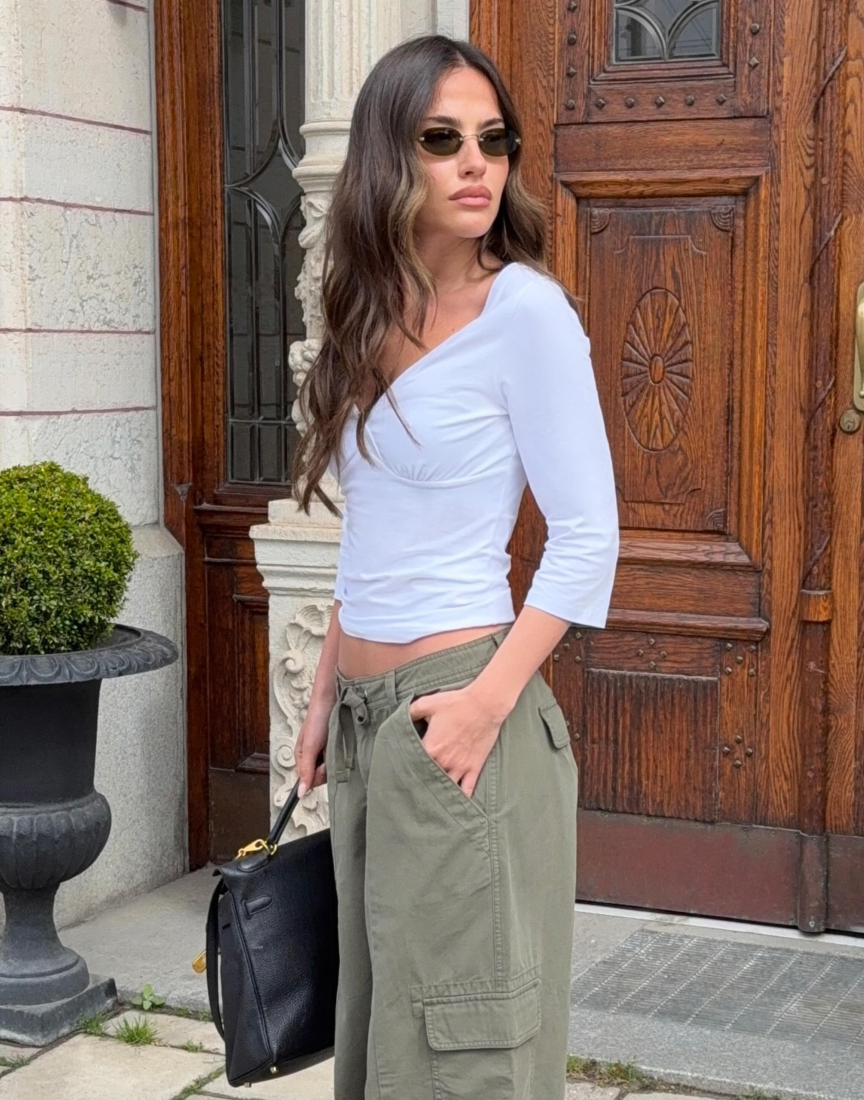 Wrap Short-Sleeve Top