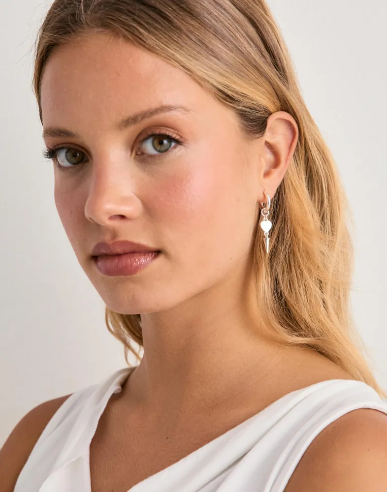 Heart Drop Earring