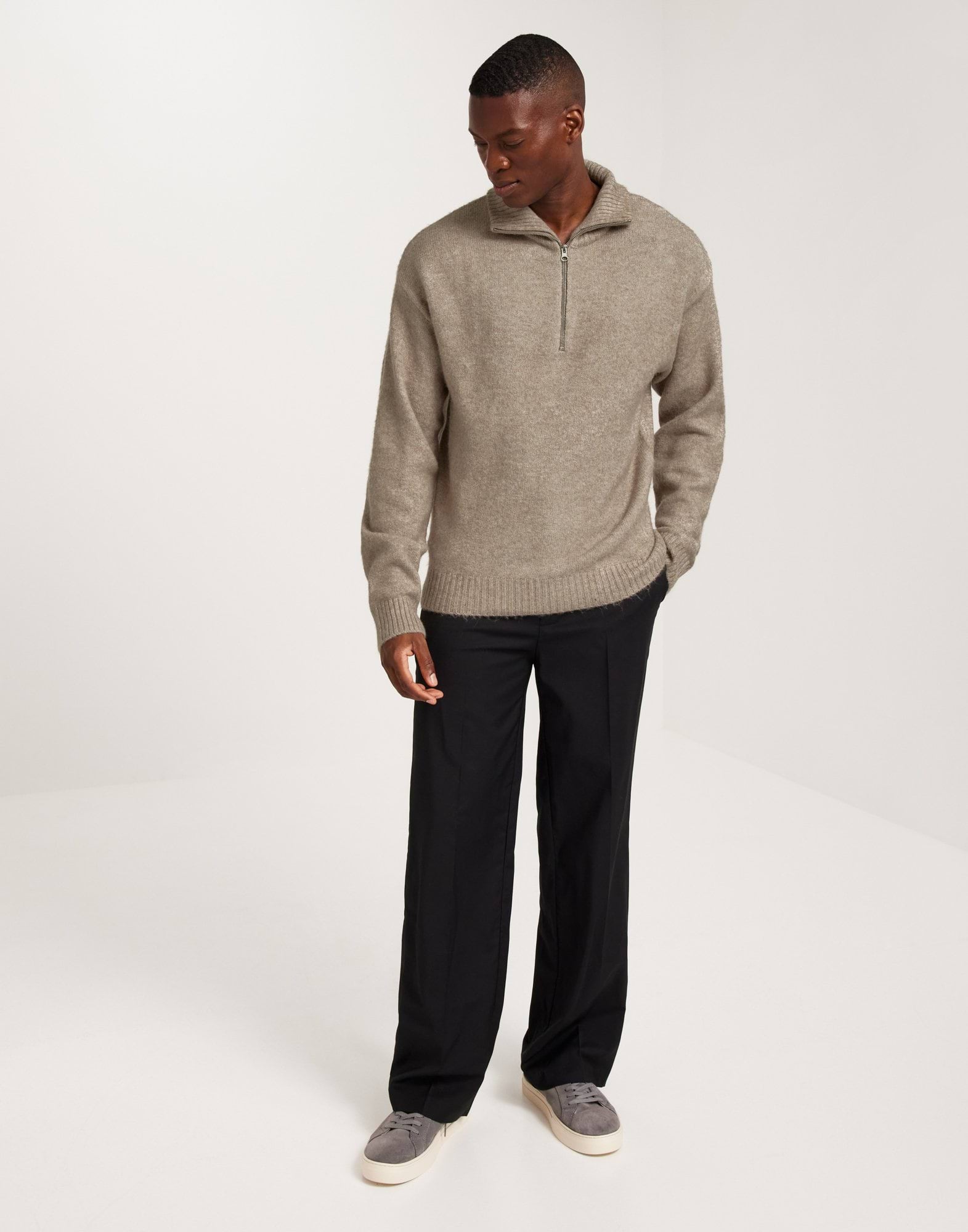 JOROLLIE KNIT HALF ZIP SN