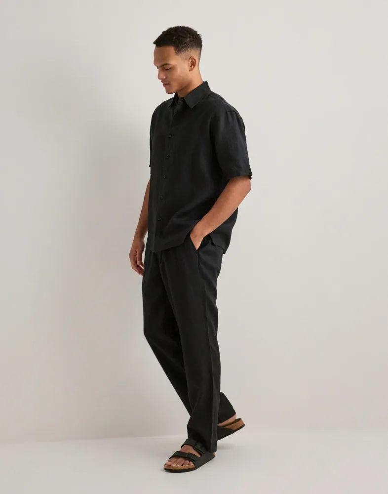 Que Sera Sera Louis Reg Linen Pants Linnebyxor herr – bild 3