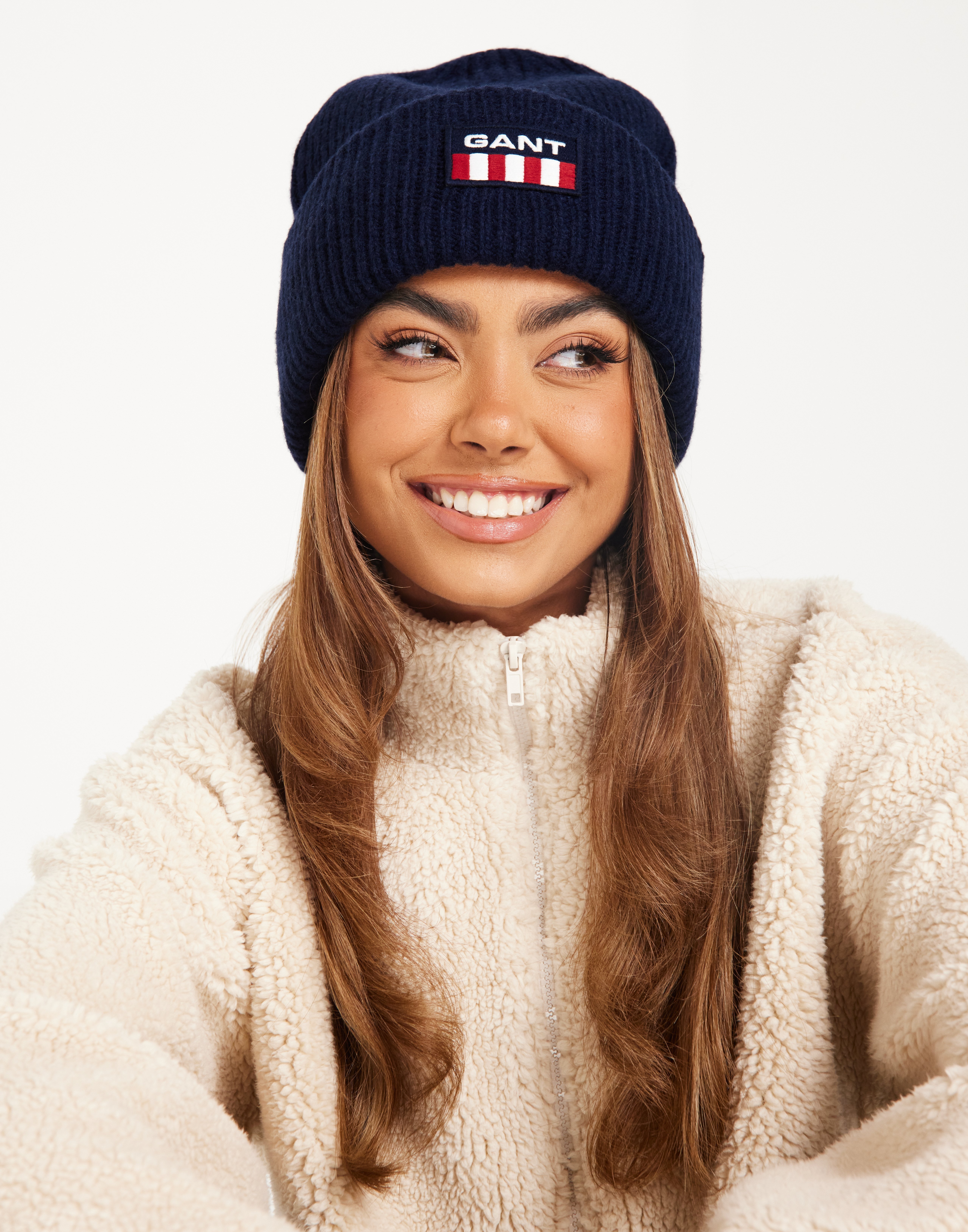 Buy Gant UNISEX. GANT RETRO LOGO BEANIE Blue Nelly