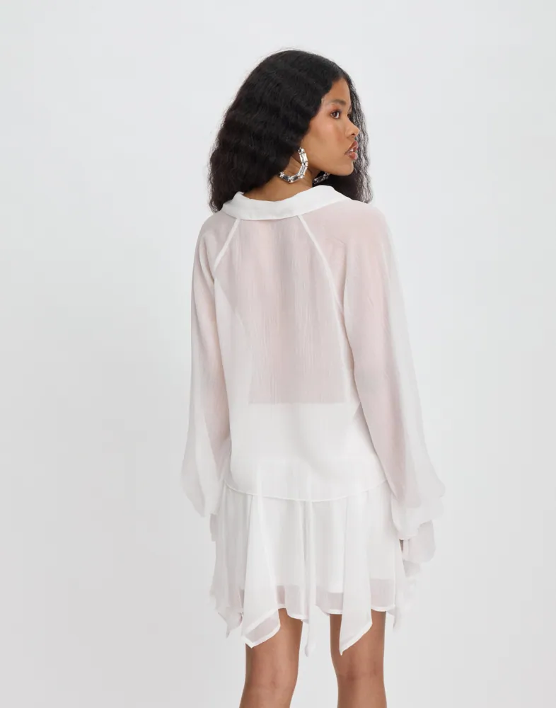 green emerald velvet dress Oversize flowy shirt