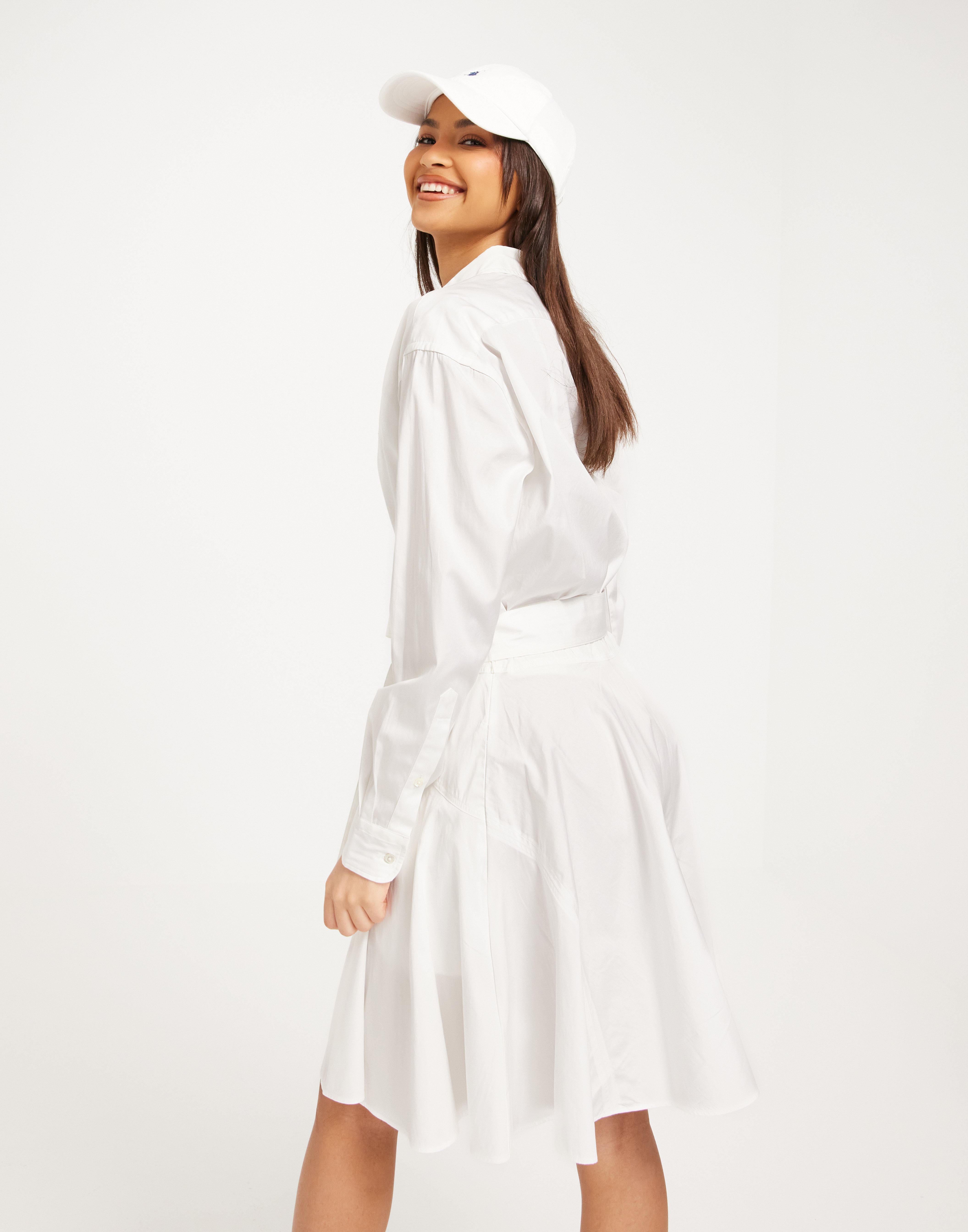 Buy Polo Ralph Lauren LS SHN DR-LONG SLEEVE-DAY DRESS - White