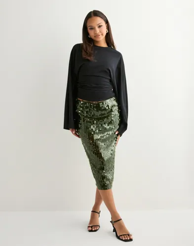 Nelly Sequin Mesh Midi Skirt midikjolar dam – bild 2