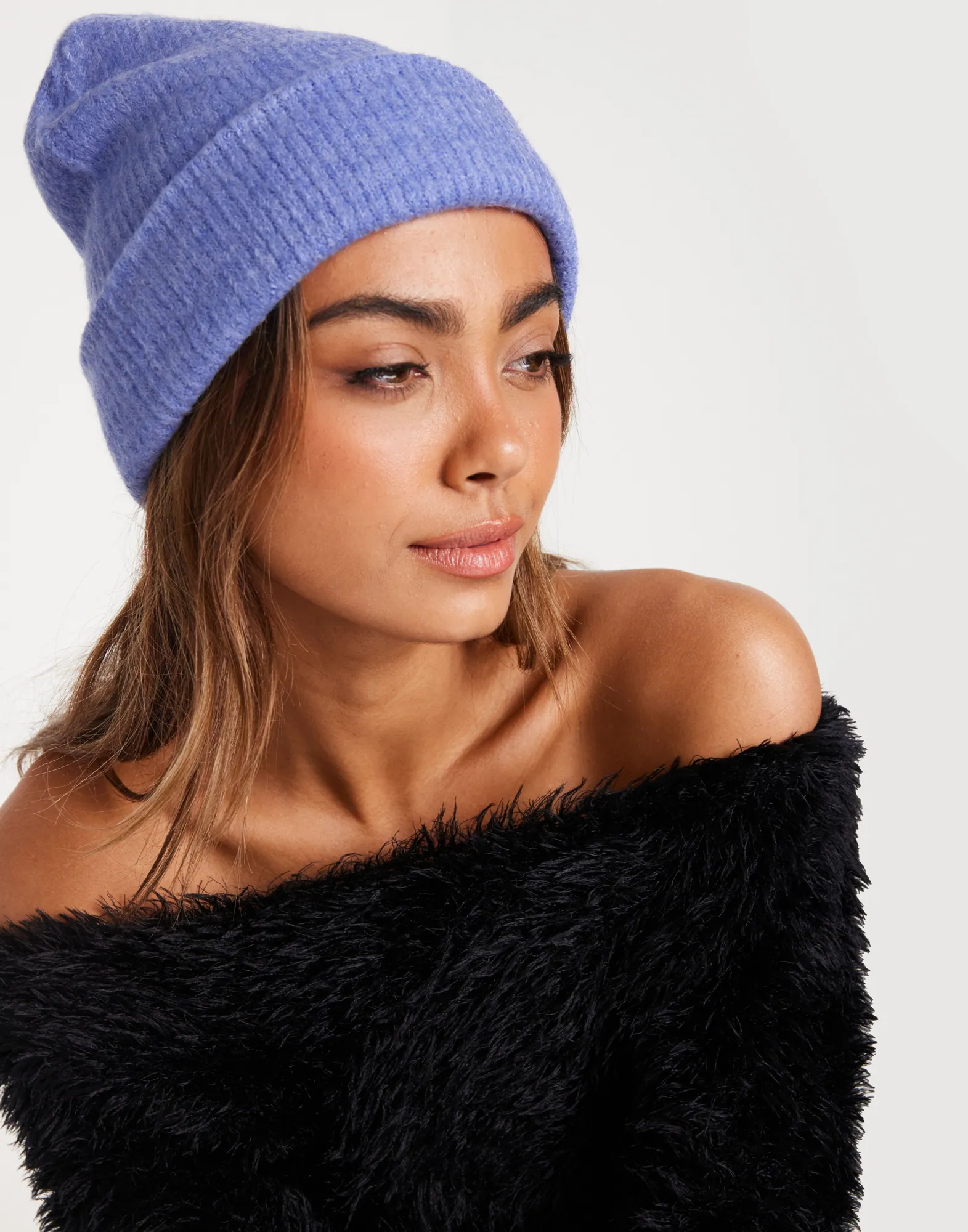Vero Moda ribbed beanie in lilac | ASOS