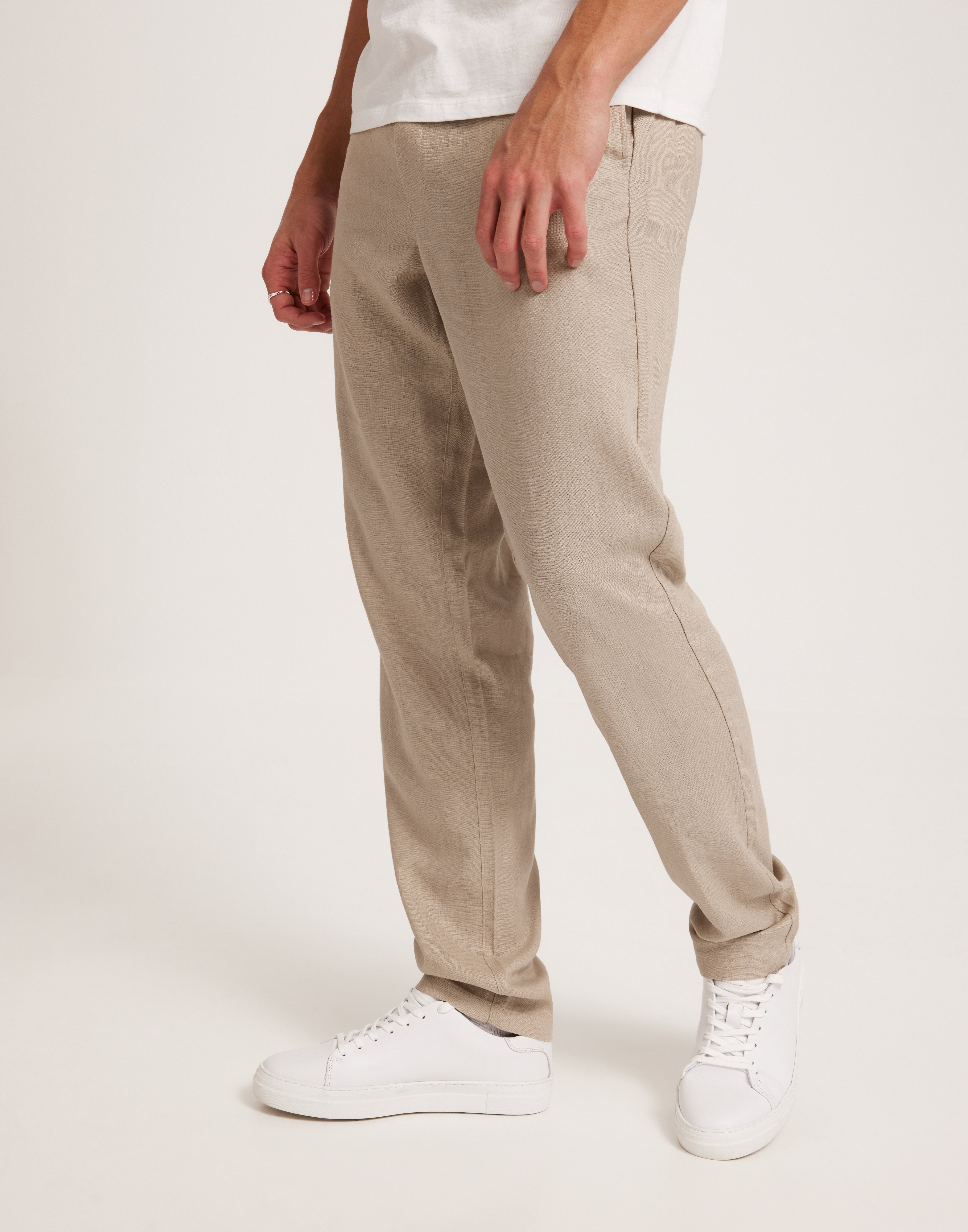 Les Deux Patrick Linen Pants Hørbukser Beige