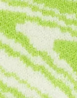 Lime Green Wavy Jacquard Cdan