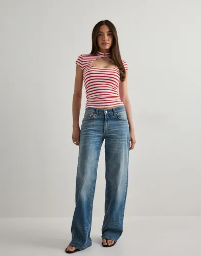 Nelly Stripe Keyhole Top toppar dam – bild 2
