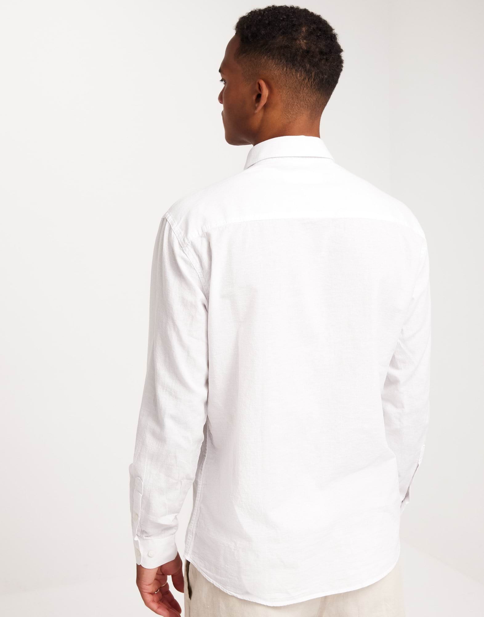 SLHREGNEW-LINEN SHIRT LS CLASSIC